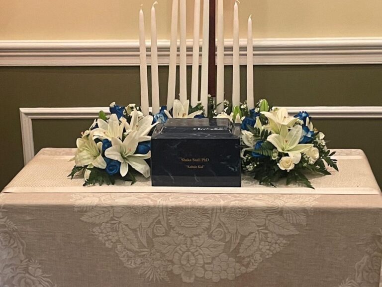 Here is the container with Shaka Ssali’s ashes