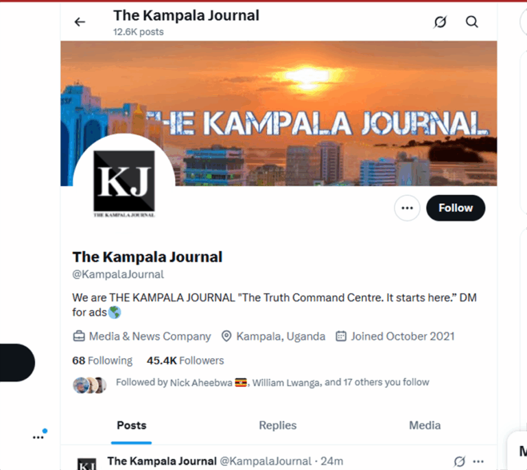 The Kampala Journal: The news platform “that only tells the truth by mistake”