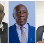 Left to Right: Prof Anthony Mugisha, Prof Henry Alinaitwe and prof Bruce Kirenga